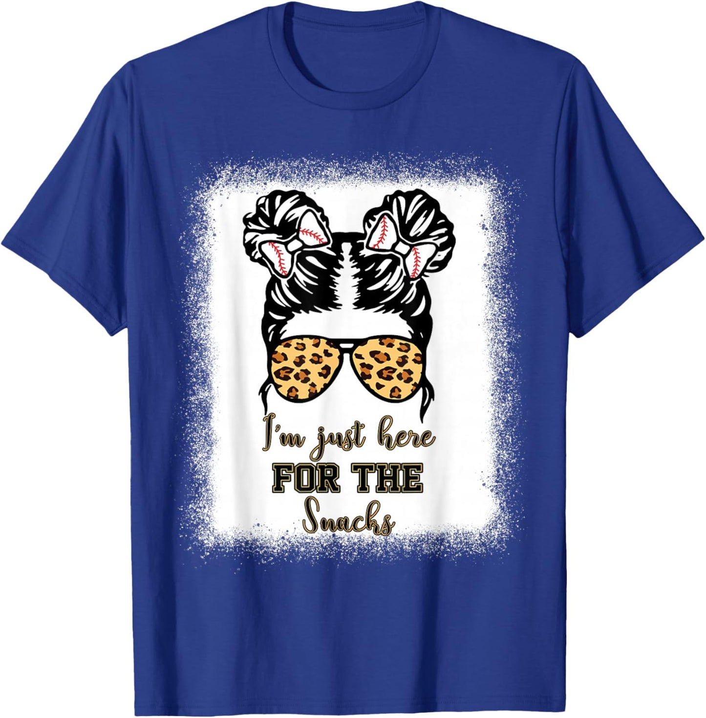 Kids Im Just Here For The Snack Baseball Sister Toddler Girl T-Shirt - T-Shirt | Royal