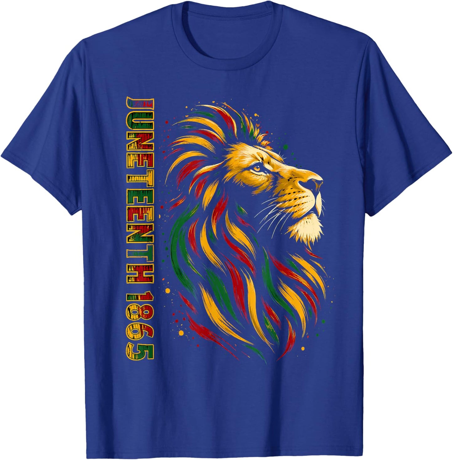 Juneteenth Shirt Lion June 19th 1865 Juneteenth Men T-Shirt - T-Shirt | Royal