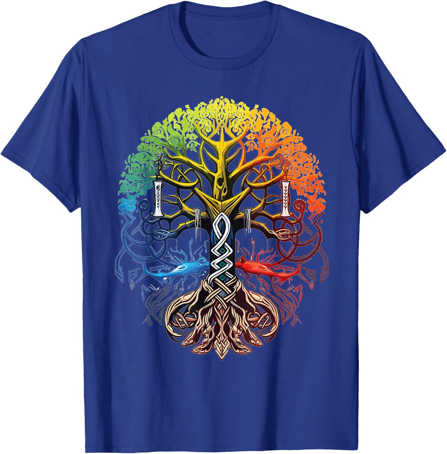 Yggdrasil Viking Krieger nordische Mythologie T-Shirt - T-Shirt | Royal
