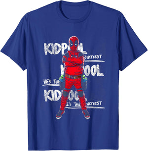Marvel Deadpool & Wolverine The Dirtiest Kidpool Retro T-Shirt - T-Shirt | Royal