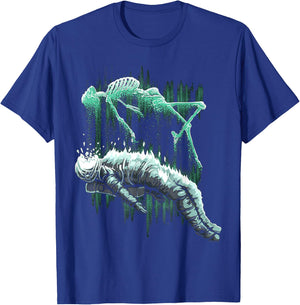 Astral Departure Glow-in-the-Dark Vintage Astronaut T-Shirt - T-Shirt | Royal