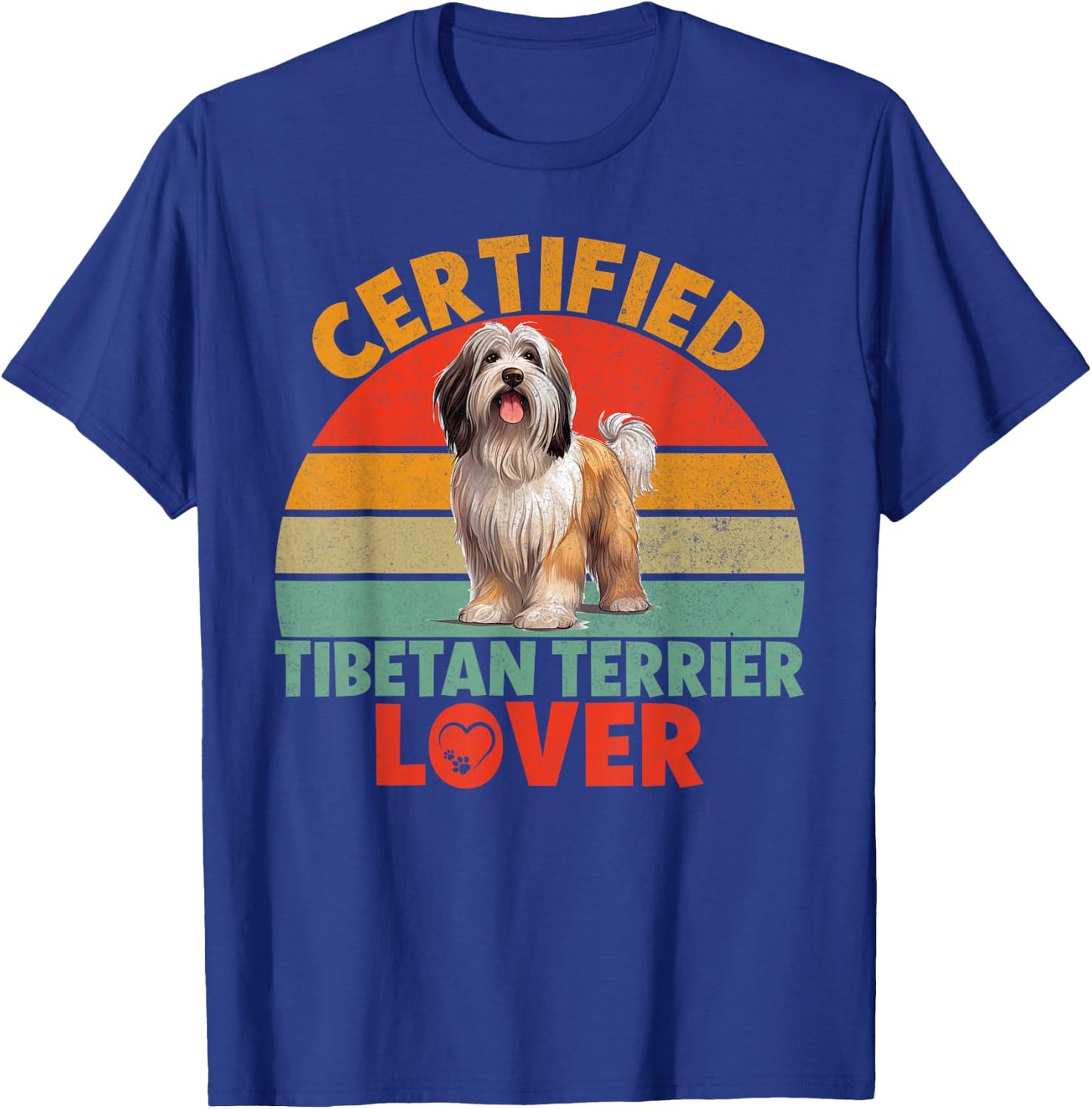 Certified Tibetan Terrier Lover T-Shirt - T-Shirt | Royal