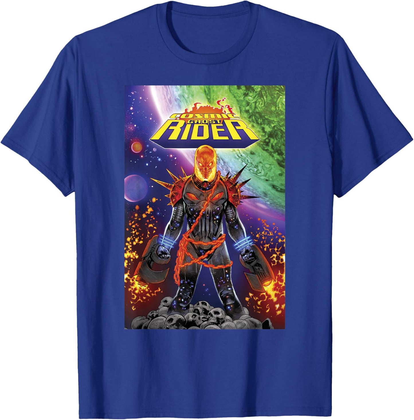 Marvel Cosmic Ghost Rider Comic Book Cover V1 T-Shirt - T-Shirt | Royal