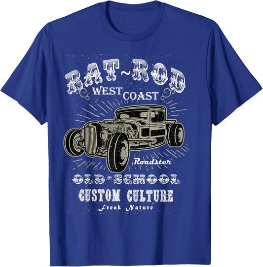 Rat Rod West Coast Hot Rod - Men Women T Shirt T-Shirt - T-Shirt | Royal