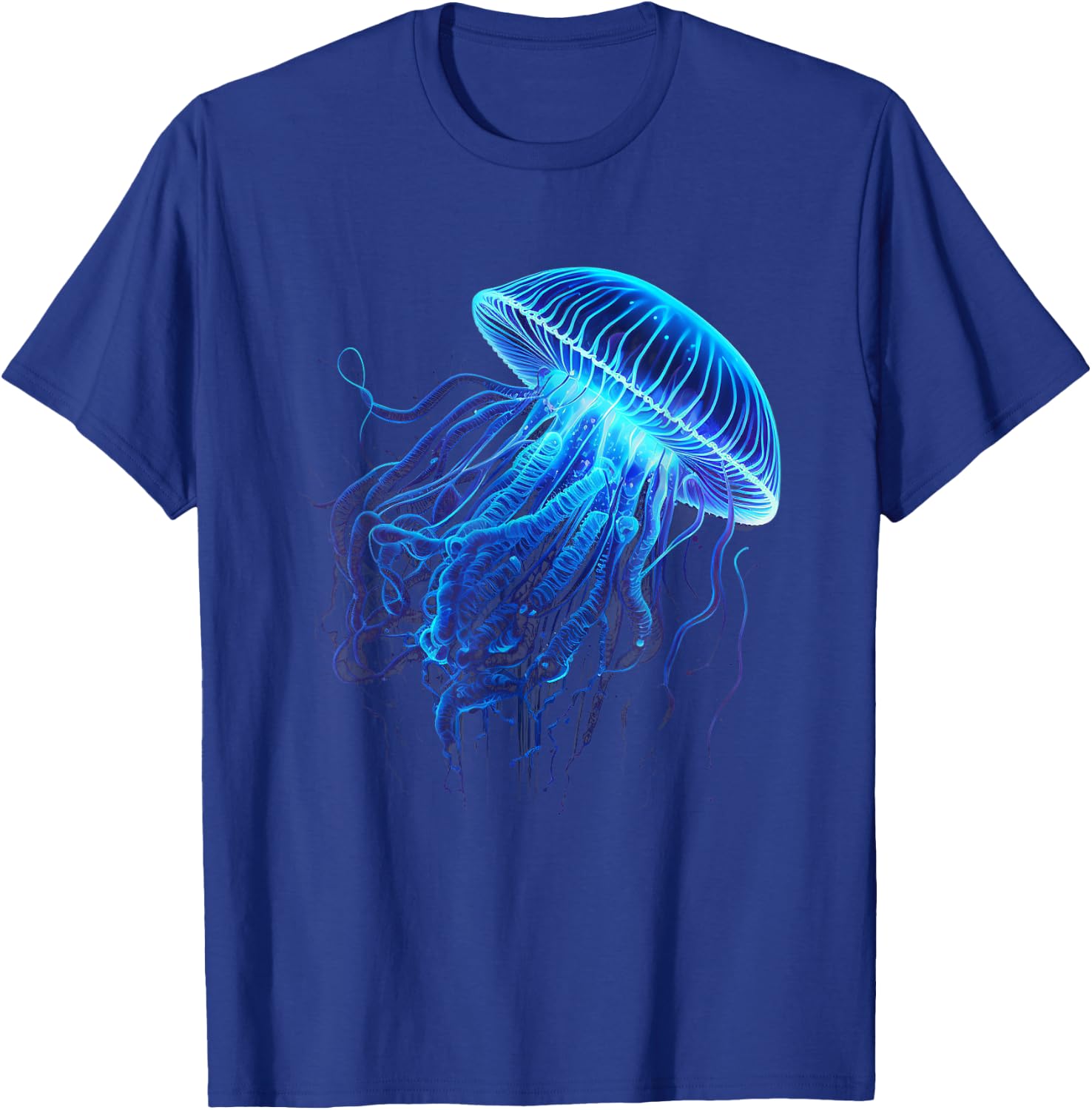 Blue sea jellyfish Medusa ear jellyfish sea creature T-Shirt - T-Shirt | Royal