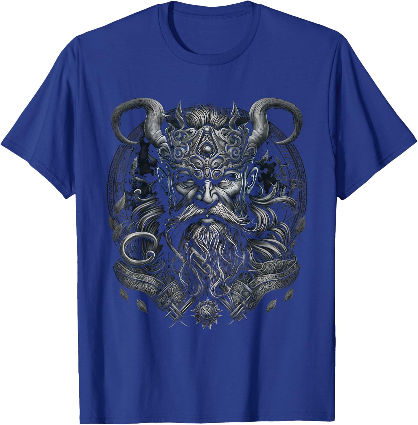 Odin King of the Vikings Valhalla Viking Mythology , black T-Shirt - T-Shirt | Royal