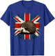 British UK Hedgehog on Great Britain Hedgehog T-Shirt - T-Shirt | Royal