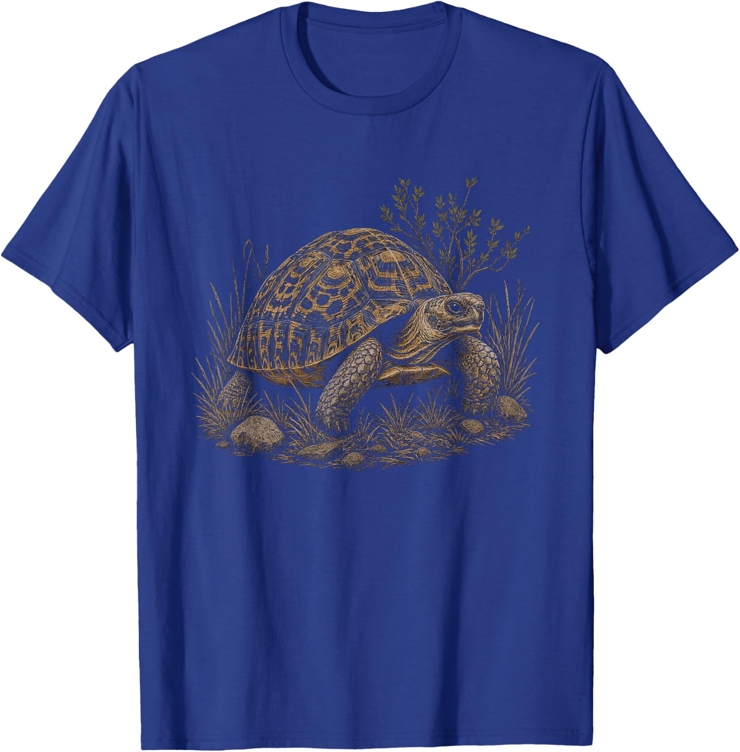 Leopard Tortoise Graphic Artwork Design T-Shirt - T-Shirt | Royal