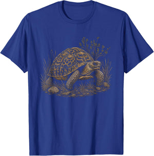 Leopard Tortoise Graphic Artwork Design T-Shirt - T-Shirt | Royal