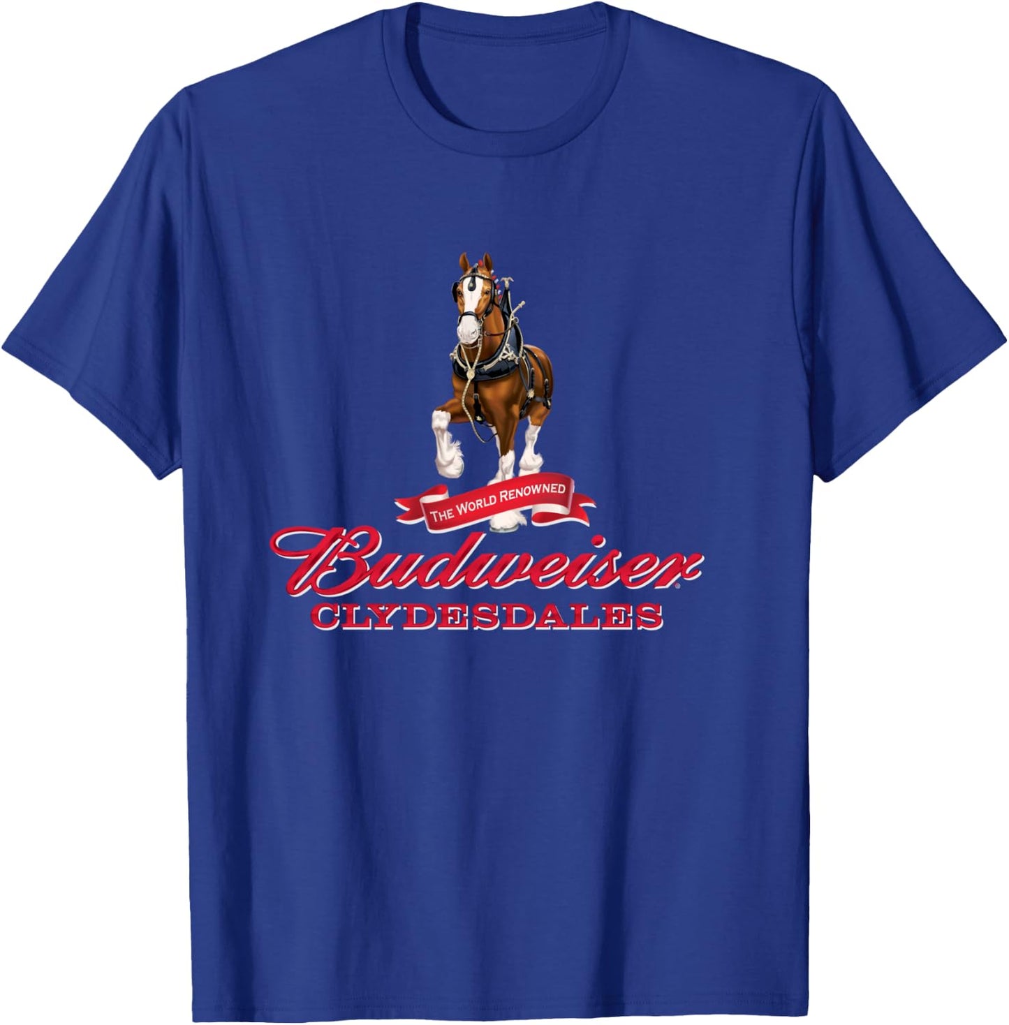 Budweiser 'The World Renowned Clydesdales' T-Shirt - T-Shirt | Royal