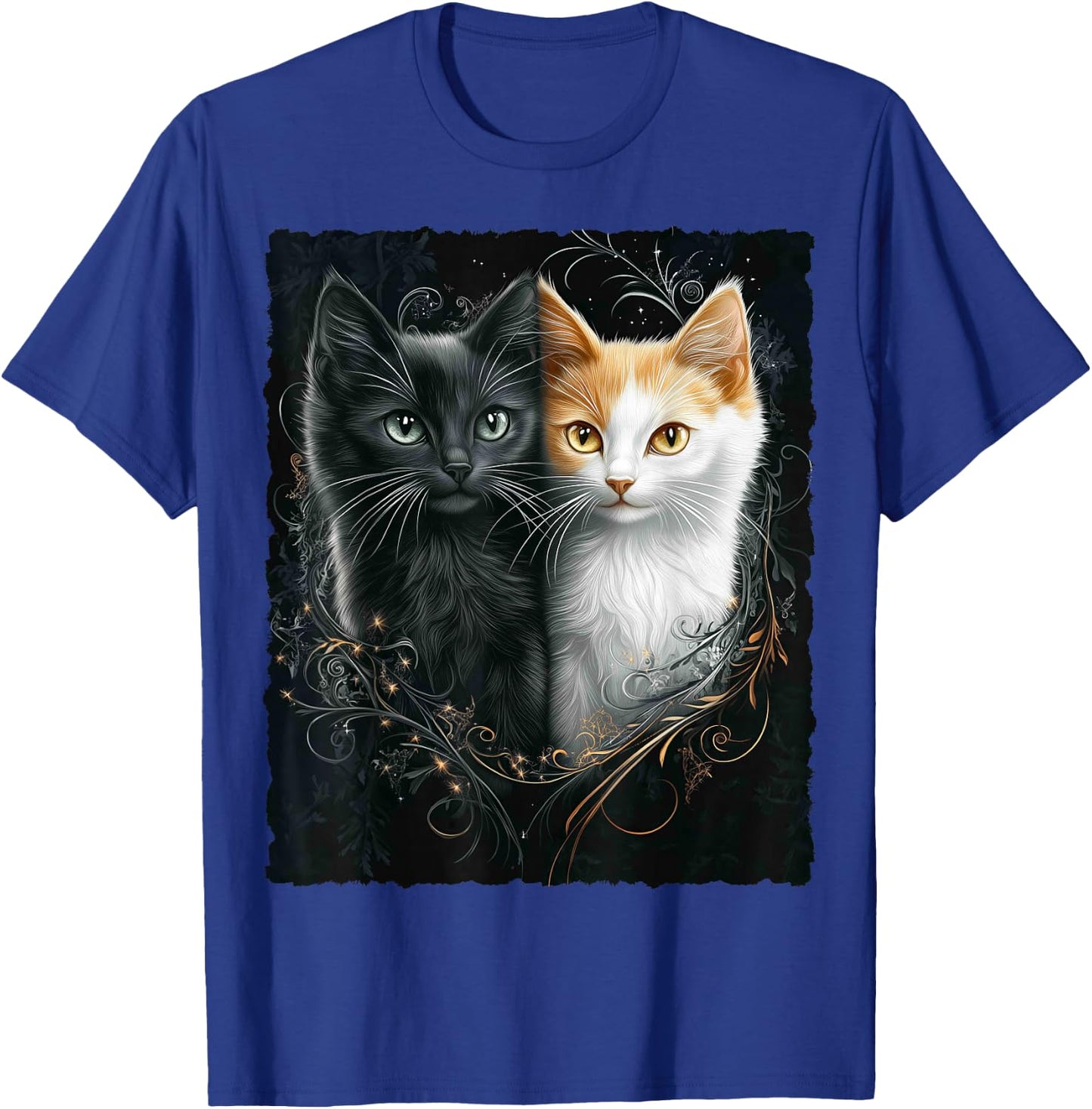 Süße magische Katze Kätzchen Kitten Fantasy Kunst T-Shirt - T-Shirt | Royal