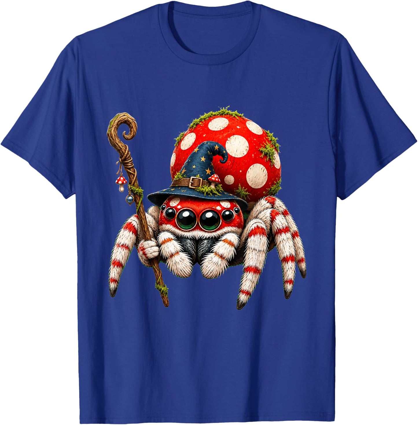 Jumping Spider Arachnid Lover Kawaii T-Shirt - T-Shirt | Royal