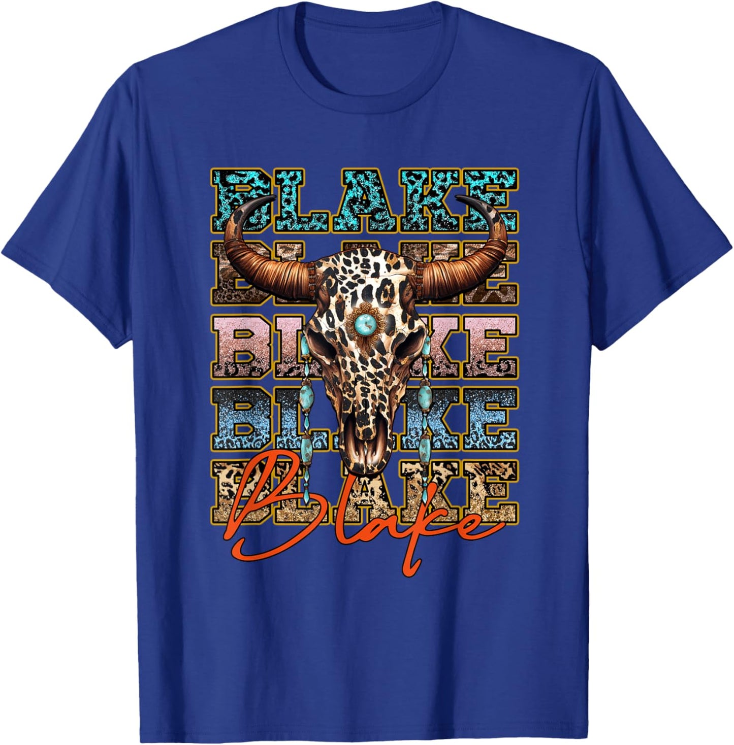 Blake Proud Name Personalized Vintage Outfit Last Name Pride T-Shirt - T-Shirt | Royal
