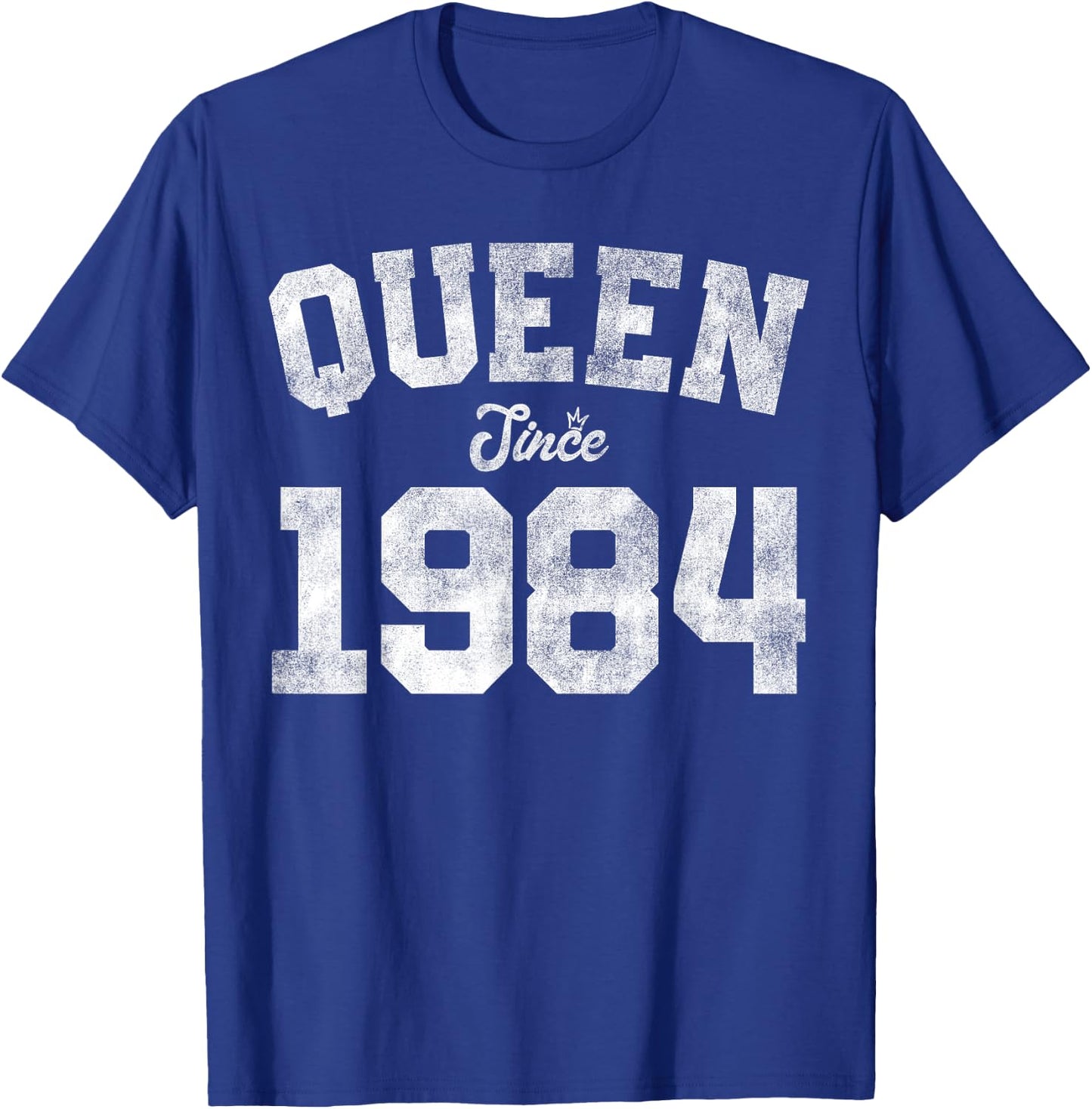 Queen Since 1984 42nd Birthday 42 Years Old Vintage Funny T-Shirt - T-Shirt | Royal