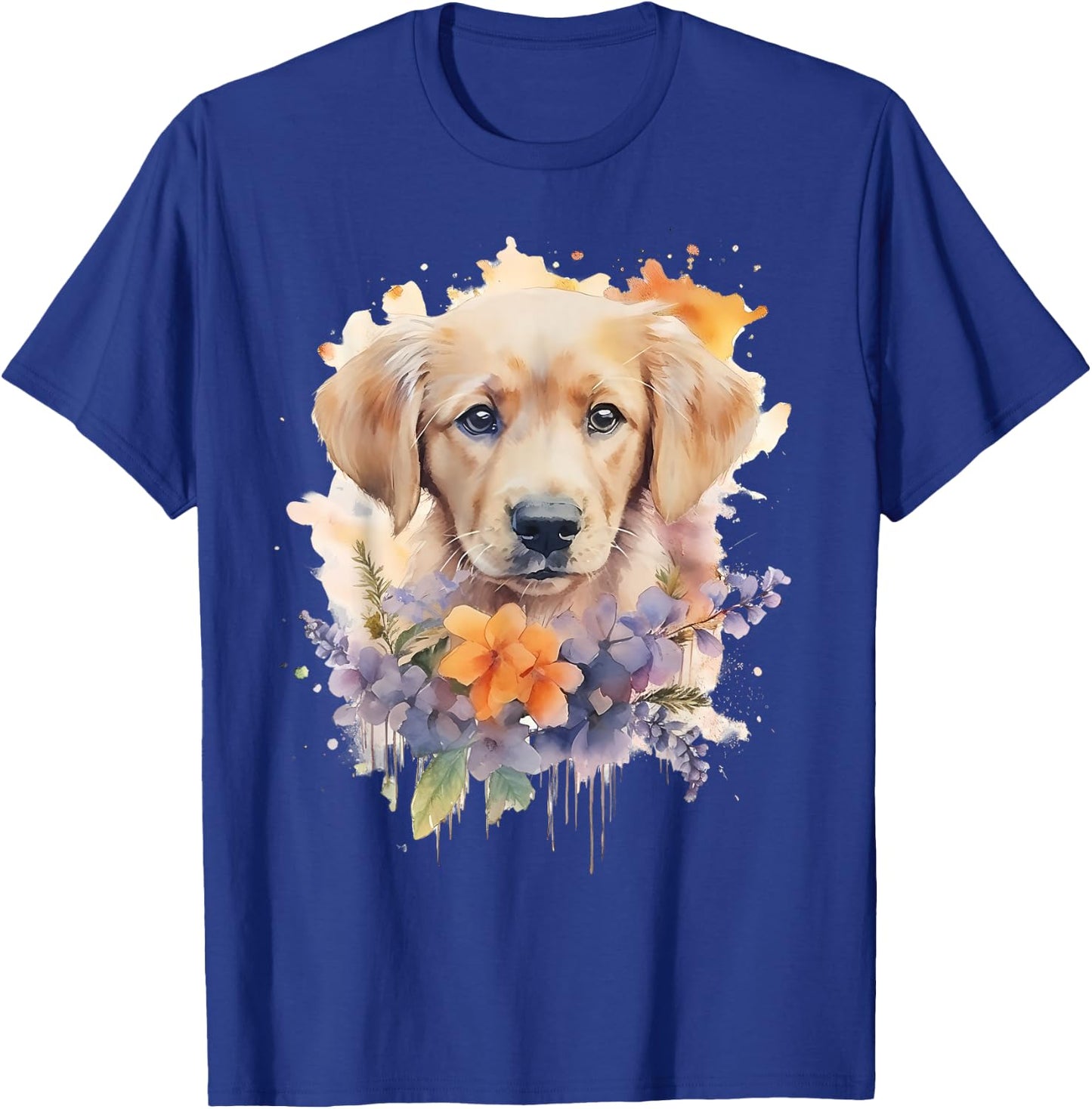 Watercolor Labrador Labbi T-Shirt - T-Shirt | Royal