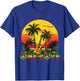 Guitarist Rasta Reggae Sunset Jamaica Reggae Music Guitar , Black, S T-Shirt - T-Shirt | Royal