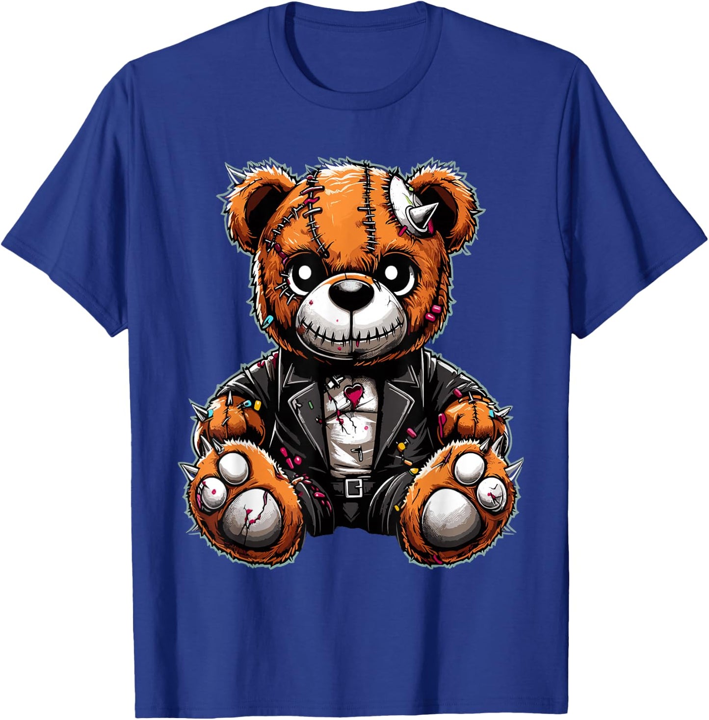 Punk Stuffed Animal Sharp Needle Rebel T-Shirt - T-Shirt | Royal