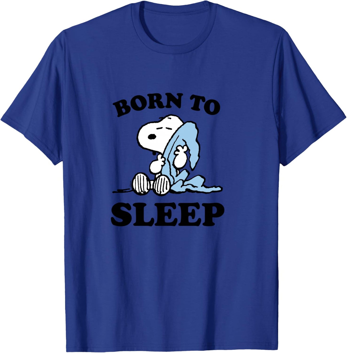 Peanuts - Snoopy Born To Sleep long-sleeved shirt, gray T-Shirt - T-Shirt | Royal