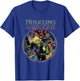 Marvel Universe Classic Hulking & Wiccan Retro Big Poster T-Shirt - T-Shirt | Royal