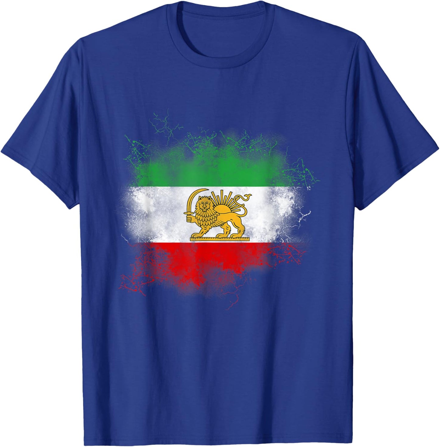 Iranian flag, Iran lion, Persian flag, Iran. , Black, S T-Shirt - T-Shirt | Royal