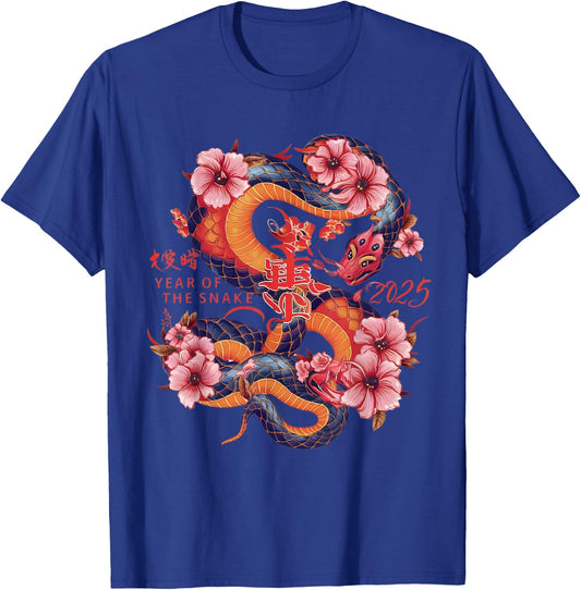 Year of the Snake 2025 Chinese New Year Snake T-Shirt - T-Shirt | Royal