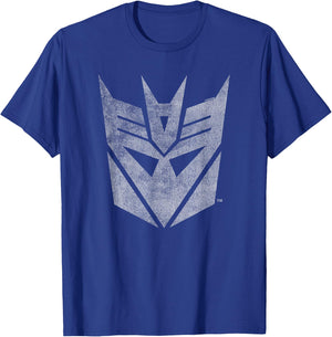 Transformers Decepticons Iconic Distressed Logo T-Shirt - T-Shirt | Royal