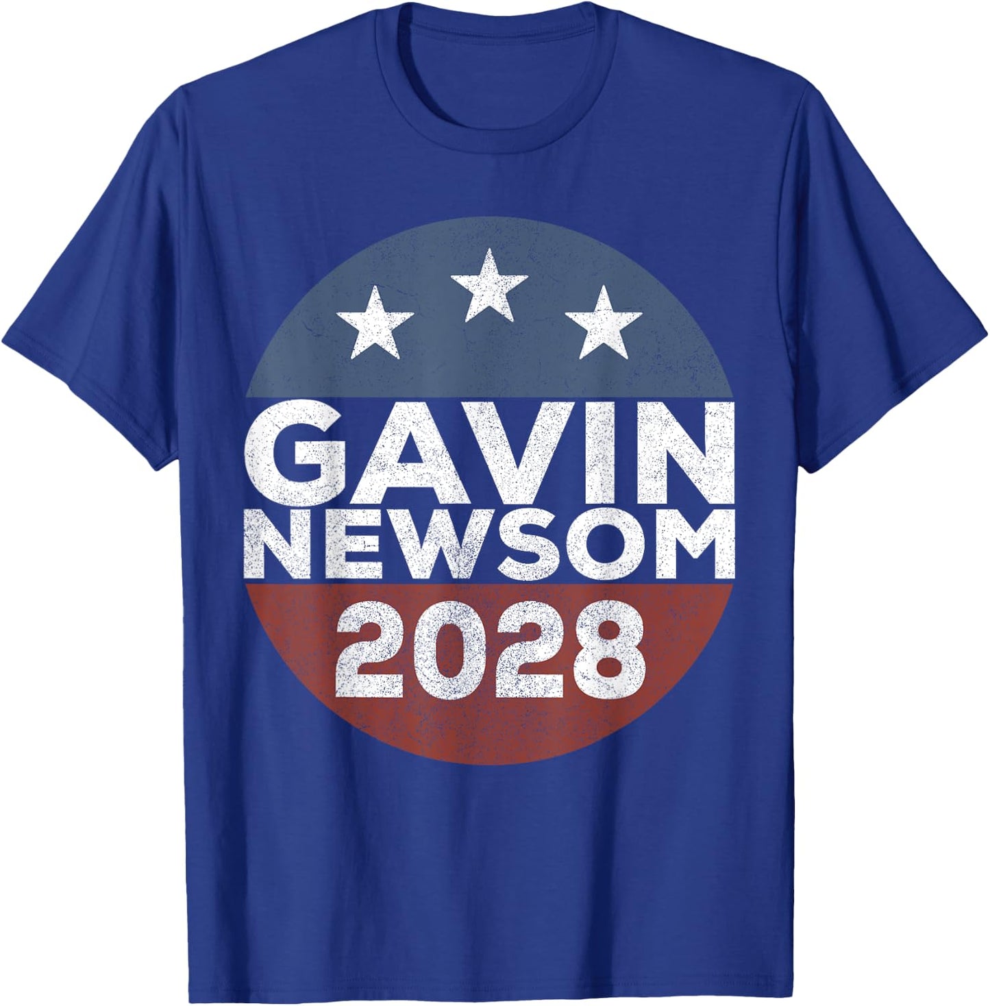 Retro Gavin Newsom Merch 2028 Gavin Newsom 2028 T-Shirt - T-Shirt | Royal