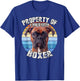 Boxer Brindle Property Of T-Shirt - T-Shirt | Royal