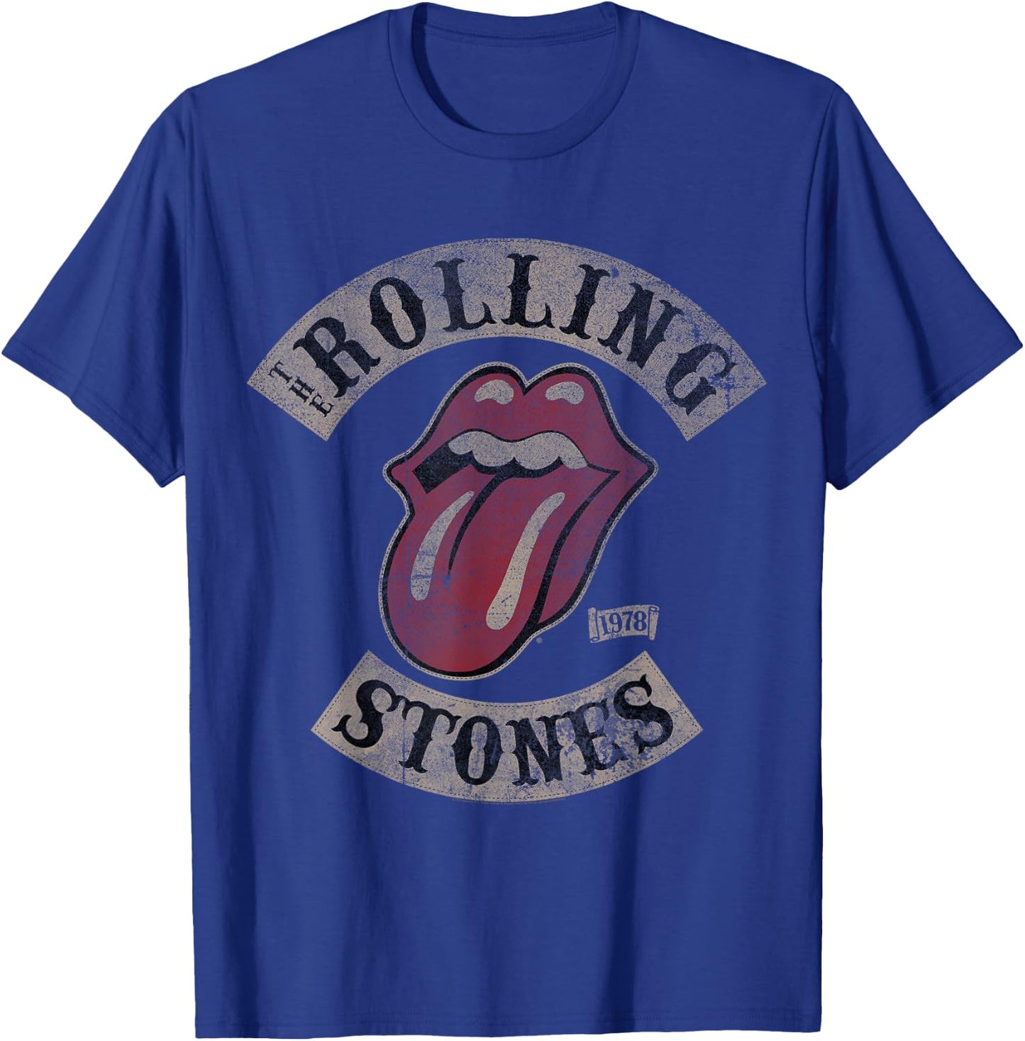Official The Rolling Stones Vintage Tour 1978 Grey T-Shirt - T-Shirt | Royal