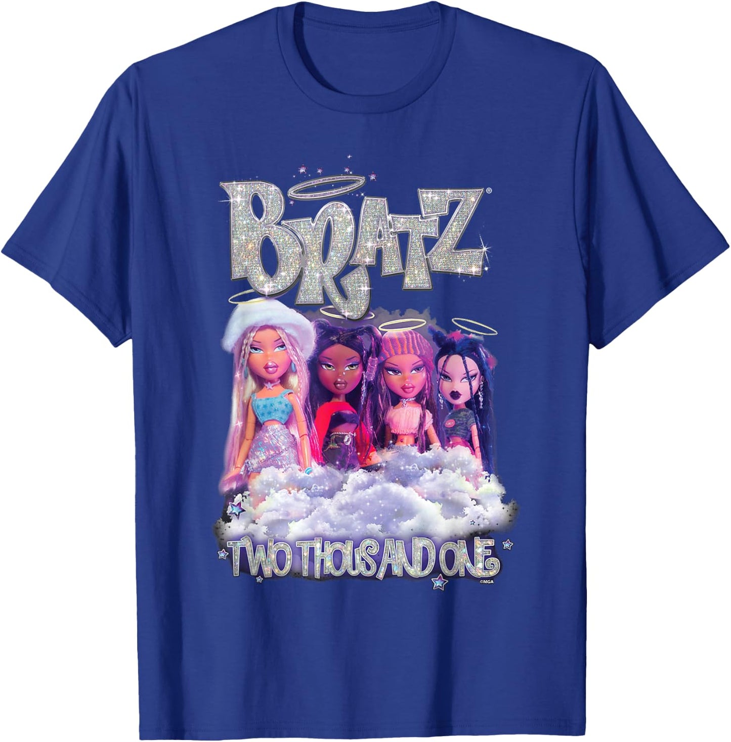 Two Thousand and One Girls Glitter Bratz , Black, S T-Shirt - T-Shirt | Royal