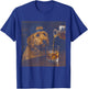 Vintage Goldendoodle Drinking Whiskey Funny Dog Lover T-Shirt - T-Shirt | Royal