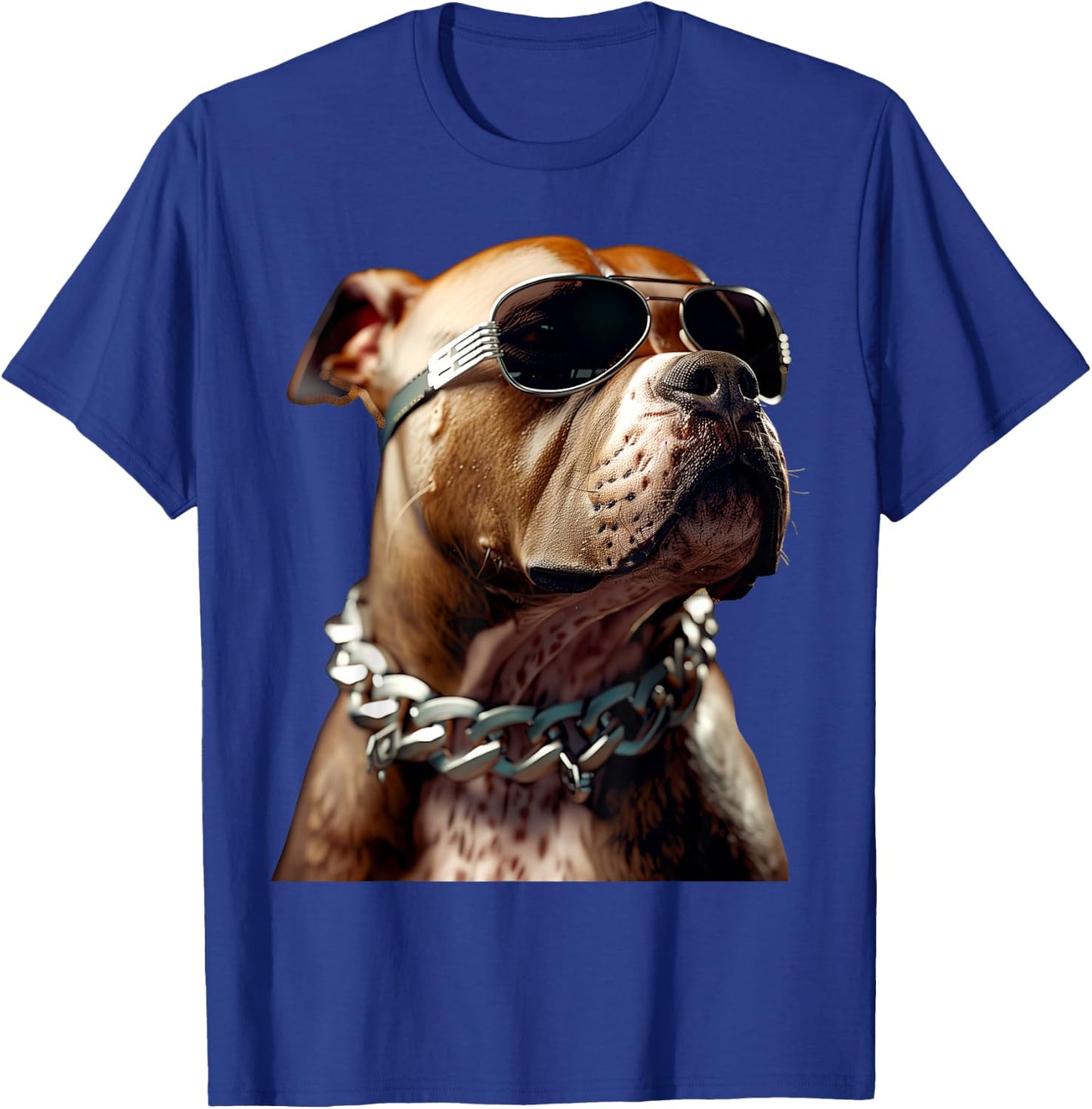 Pitbull with Sunglasses Pittie American Pit Bull Terrier , black T-Shirt - T-Shirt | Royal