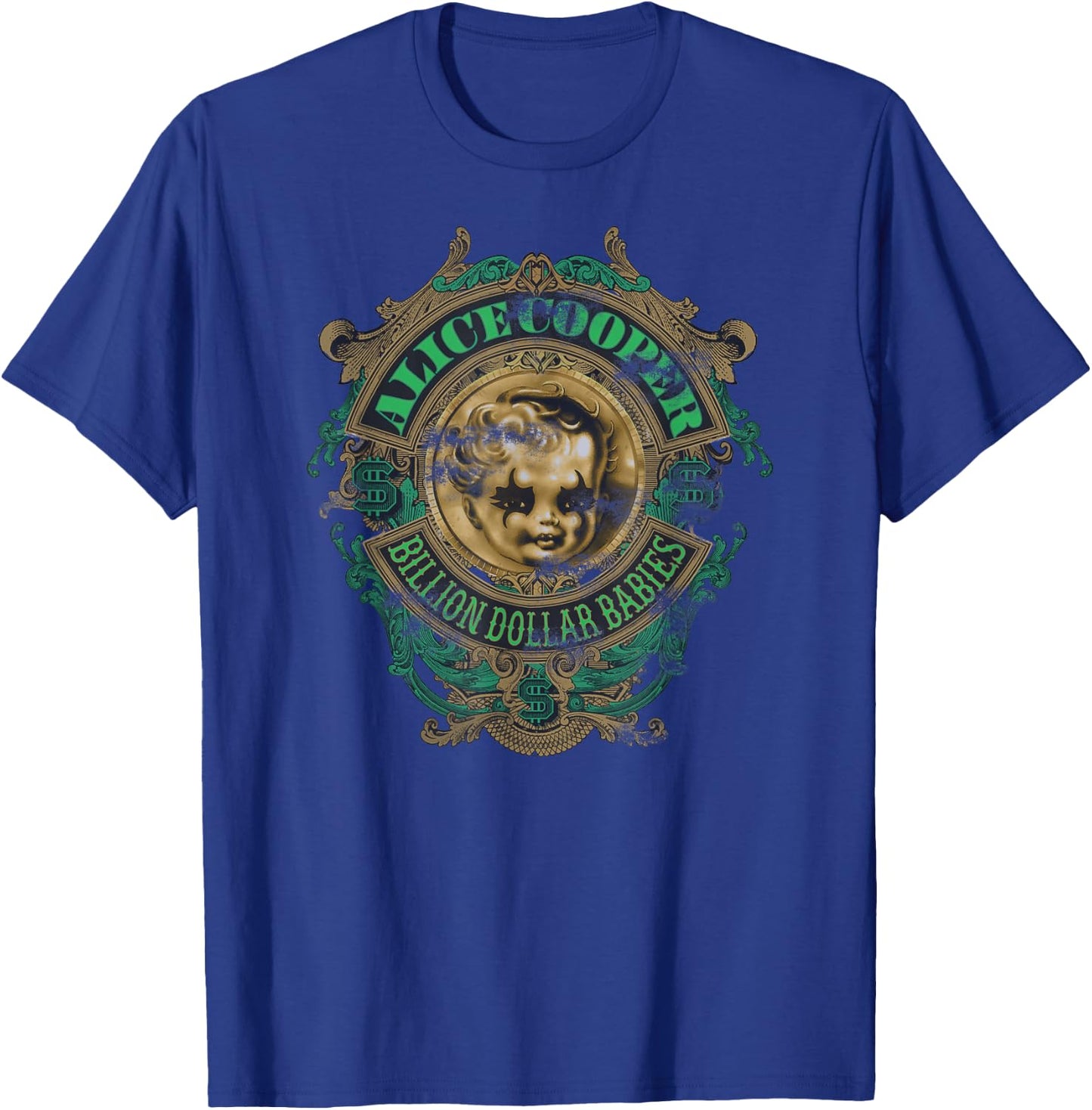 Alice Cooper – Billion Dollar Babies Crest T-Shirt - T-Shirt | Royal
