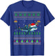 Ugly Whale Shark Xmas Lighting Santa Whale Shark Christmas T-Shirt - T-Shirt | Royal