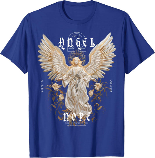 Streetwear Aesthetic Mode Vintage Fashion Damen Herren Engel T-Shirt - T-Shirt | Royal