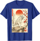 Roaring Tiger Japanese Sumi-e Cherry Blossom Landscape Edo T-Shirt - T-Shirt | Royal