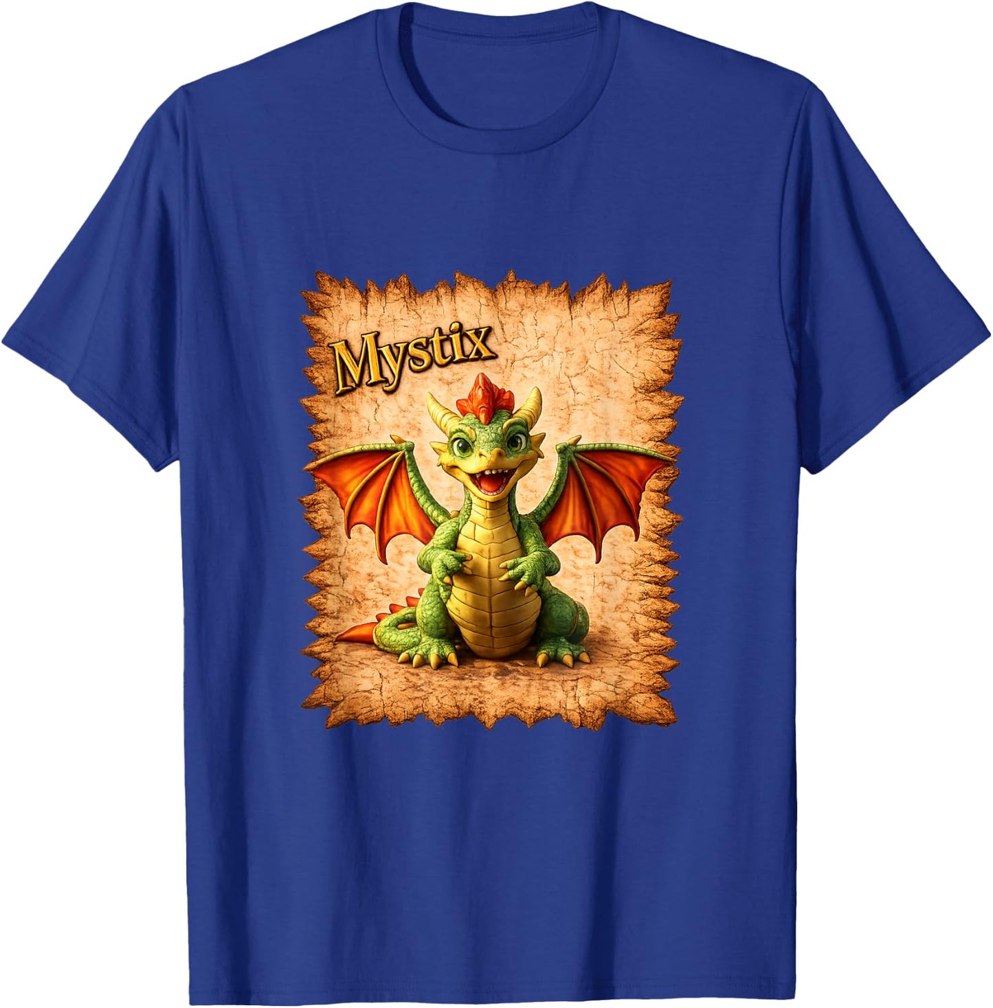Mystix the Dragon T-Shirt - T-Shirt | Royal