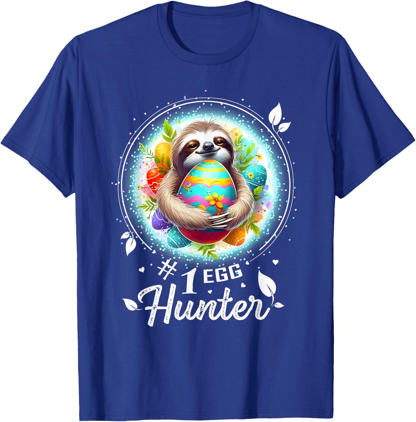 Easter Outfits Men Easter Shirts Sloth Easter T-Shirt - T-Shirt | Royal