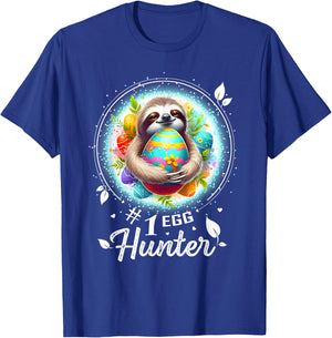 Easter Outfits Men Easter Shirts Sloth Easter T-Shirt - T-Shirt | Royal