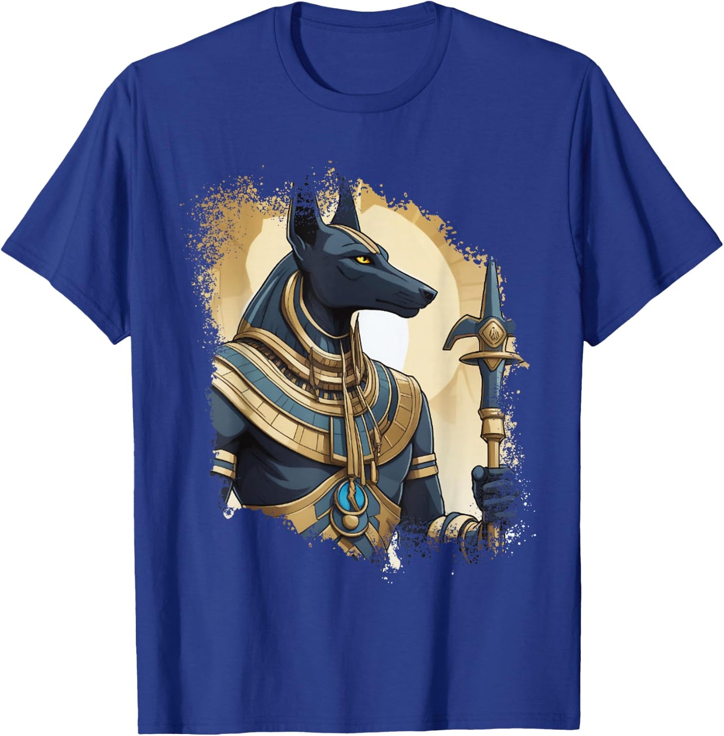 Ancient Egyptian God of the Dead Anubis Egypt Pyramids Sphinx , Black, S T-Shirt - T-Shirt | Royal