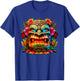 Colourful Tiki Head Design T-Shirt - T-Shirt | Royal