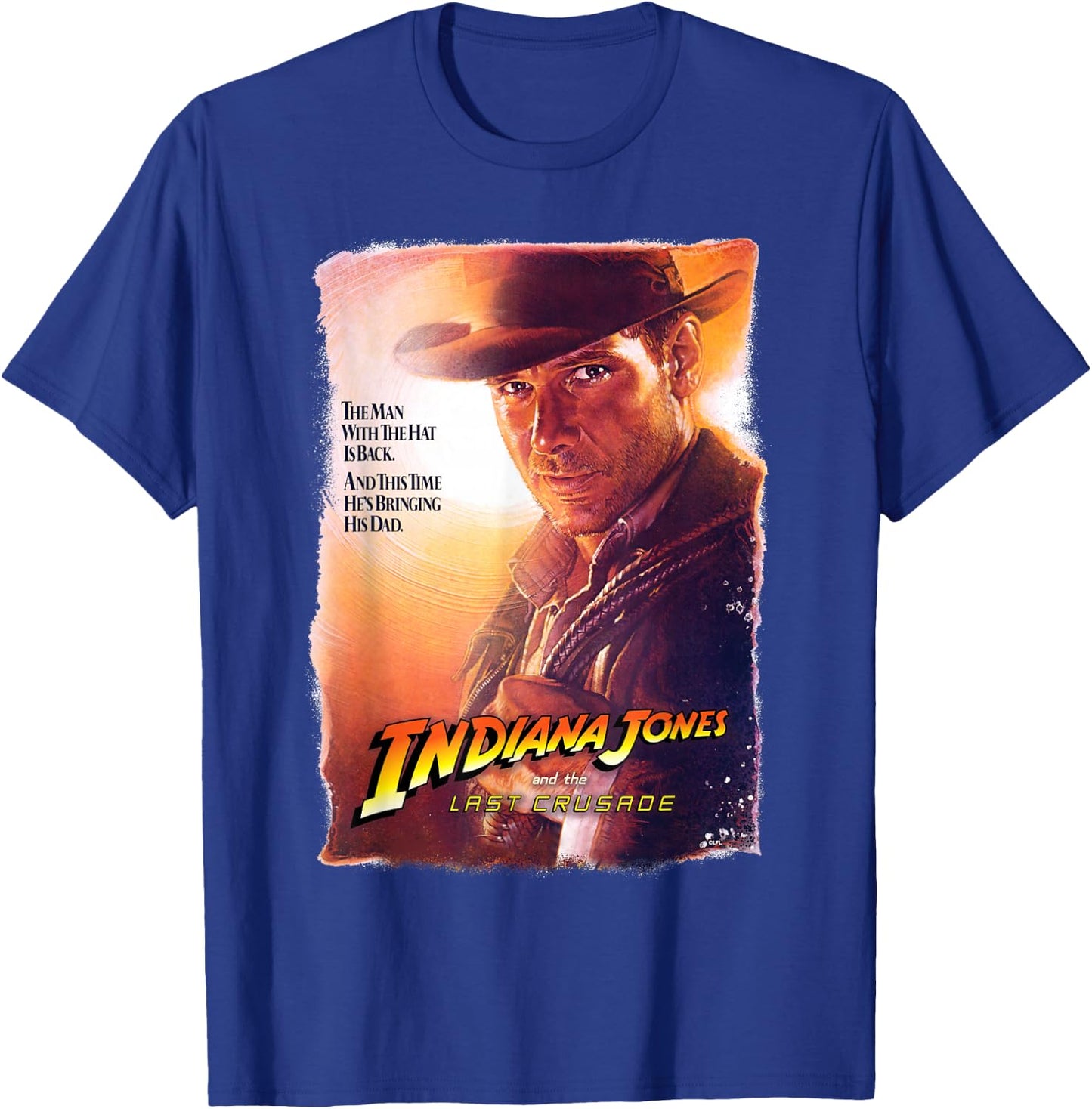 Lucasfilm Indiana Jones and The Last Crusade Poster Art T-Shirt - T-Shirt | Royal
