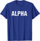 Alpha Shirt, black T-Shirt - T-Shirt | Royal