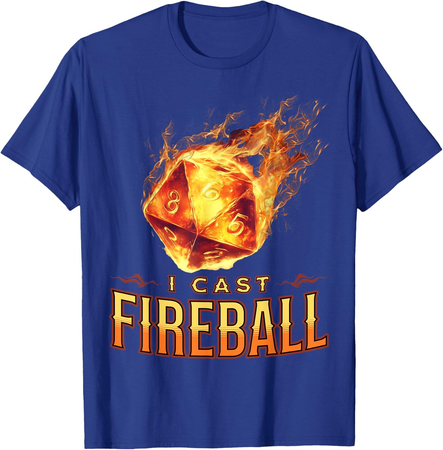 I Cast Fireball T-Shirt - T-Shirt | Royal