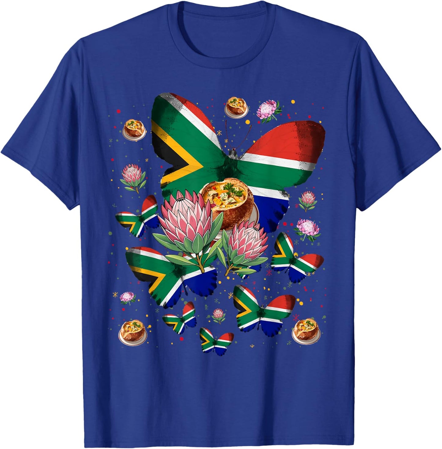 South Africa Flag , South Heritage - , Black, S T-Shirt - T-Shirt | Royal