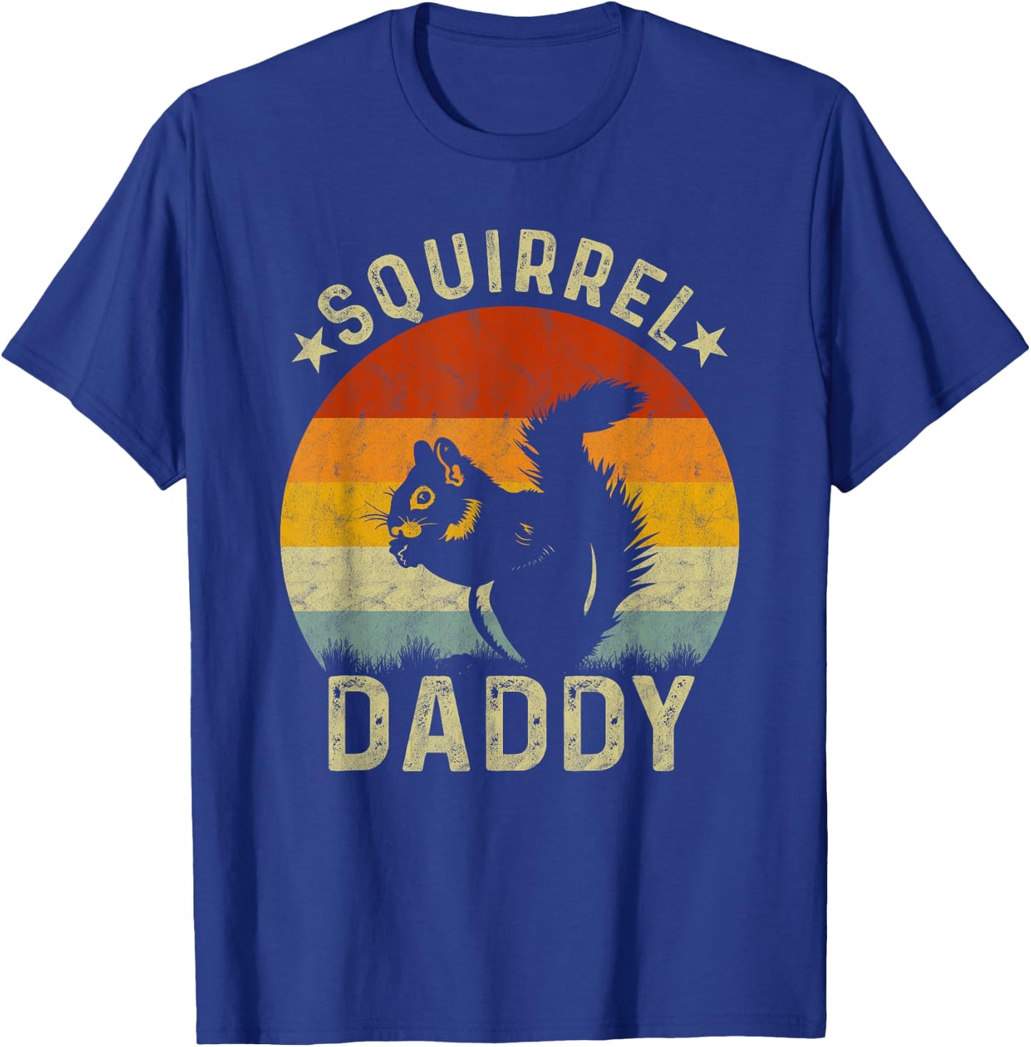 Vintage Squirrel Graphic for Squirrel Lover Daddy Retro T-Shirt - T-Shirt | Royal