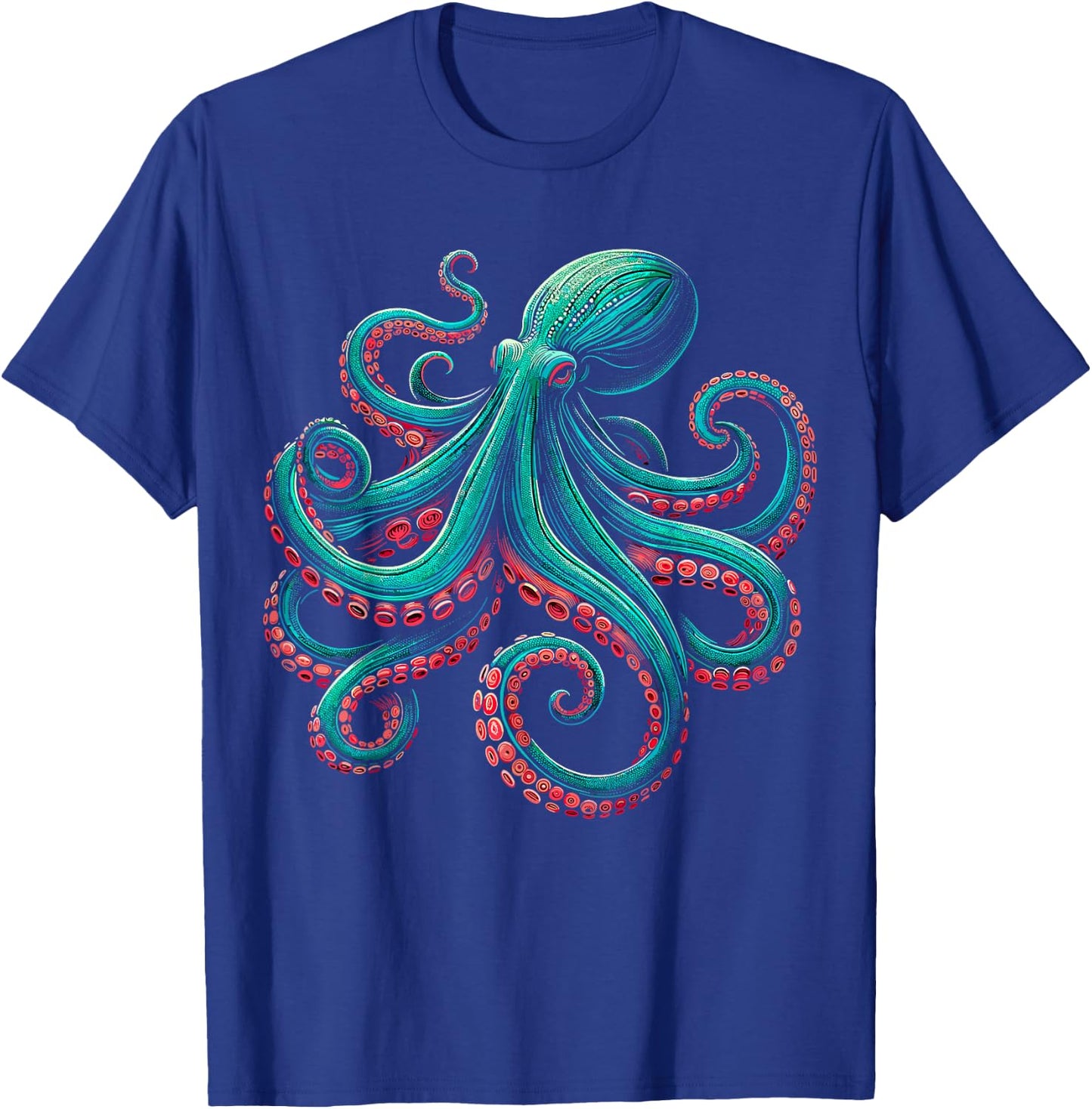 Octopus Kraken Ocean T-Shirt - T-Shirt | Royal