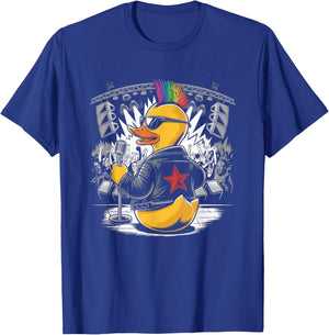 Punk Women Male Duck Rock Rock Duck Anarchy T-Shirt - T-Shirt | Royal