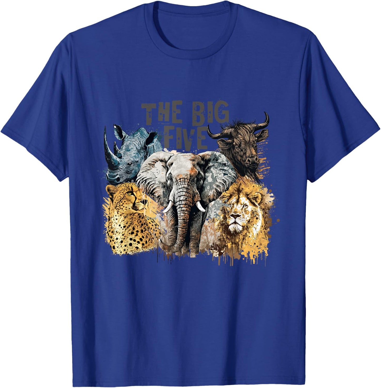 Die großen fünf südafrikanischen Tiere T-Shirt - T-Shirt | Royal