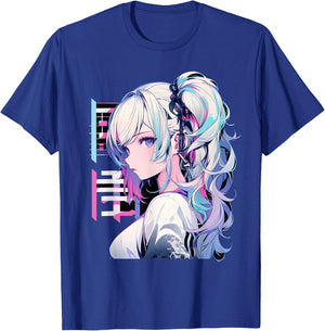 Manga Anime Ästhetische Cyberpunk Techwear Harajuku T-Shirt - T-Shirt | Royal